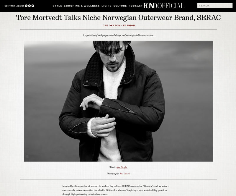 Tore Mortvedt Talks Niche Norwegian Outerwear Brand, SERAC