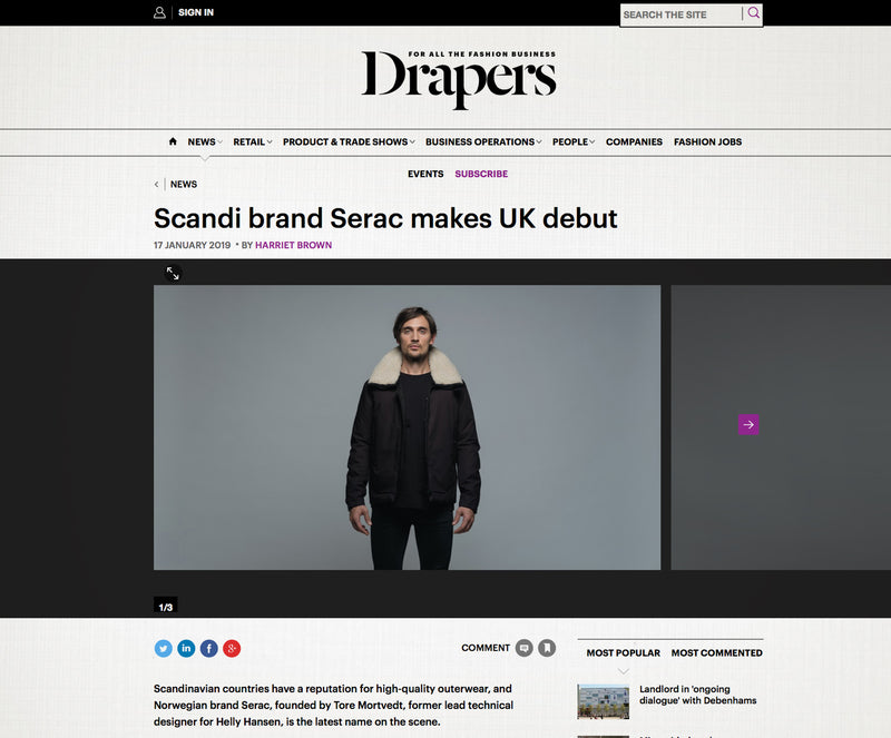 Scandi brand Serac makes UK debut