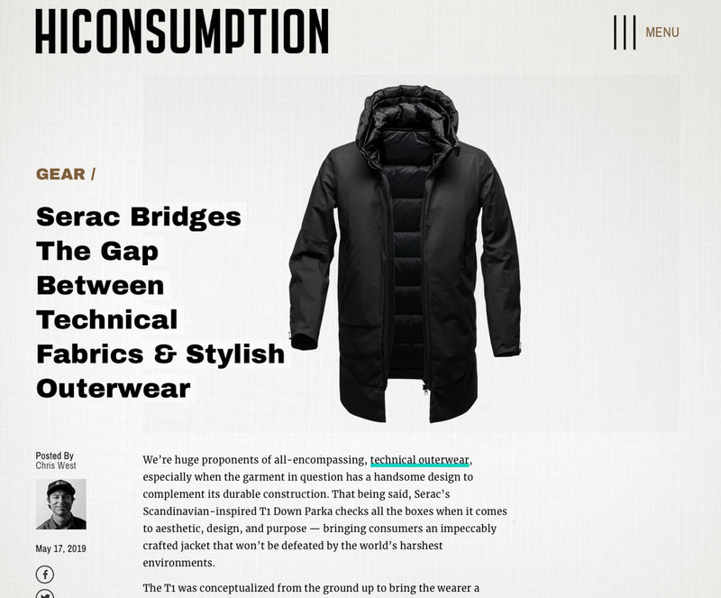 Serac Bridges The Gap Between Technical Fabrics & Stylish Outerwear